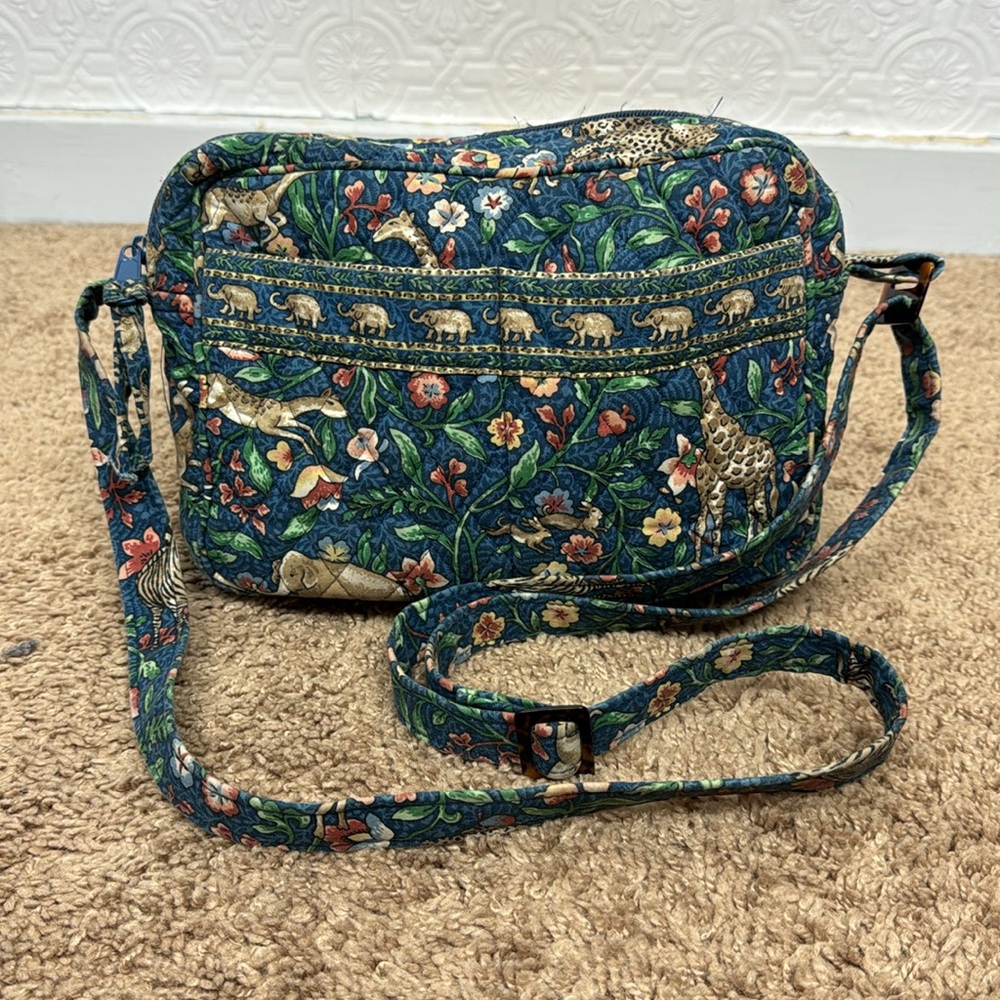 Vera Bradley Blue Floral Crossbody Bag